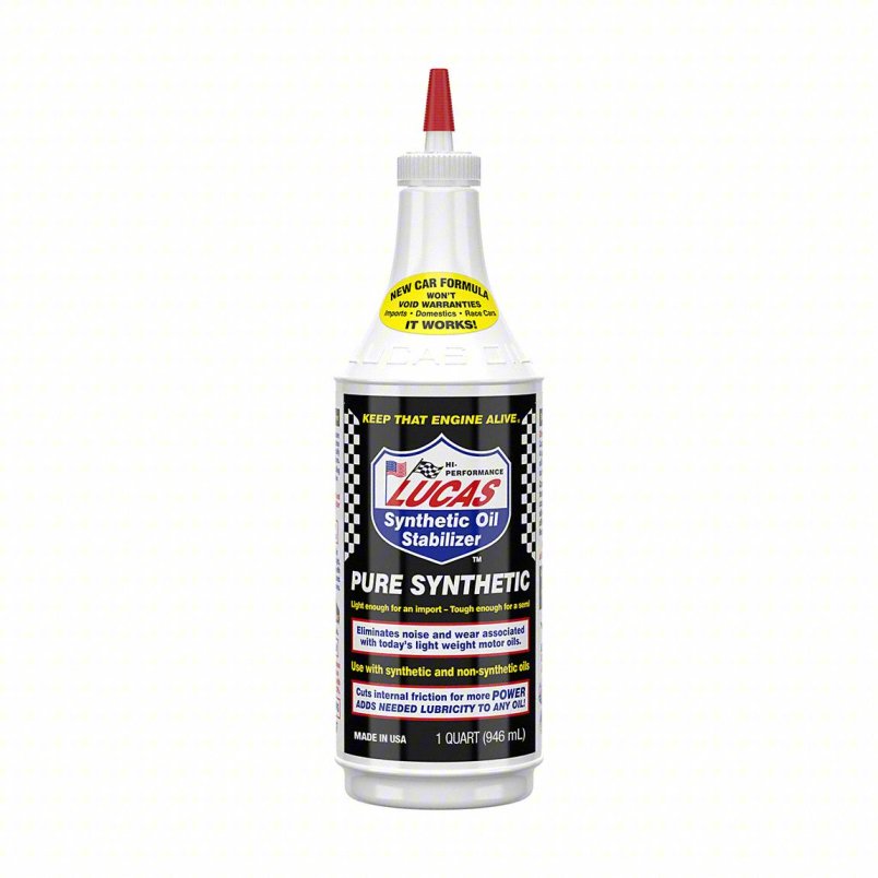 LUCAS Synthetic Oil Booster: Synthetic Oil Stabilizer, Diesel Engines/Gasoline Engines, Clear