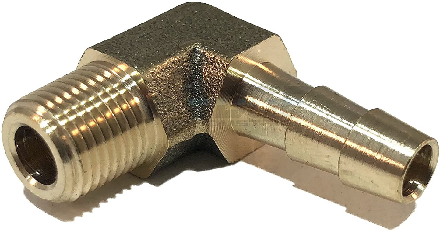 1/8" NPT to 90 -1/4" Degree Barb