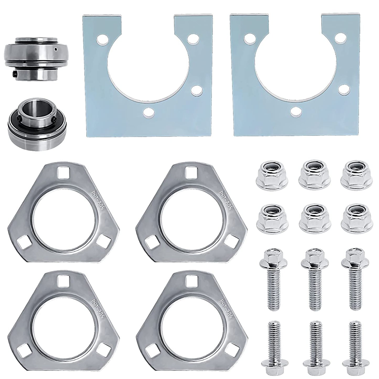 Axle bracket and bearing kit