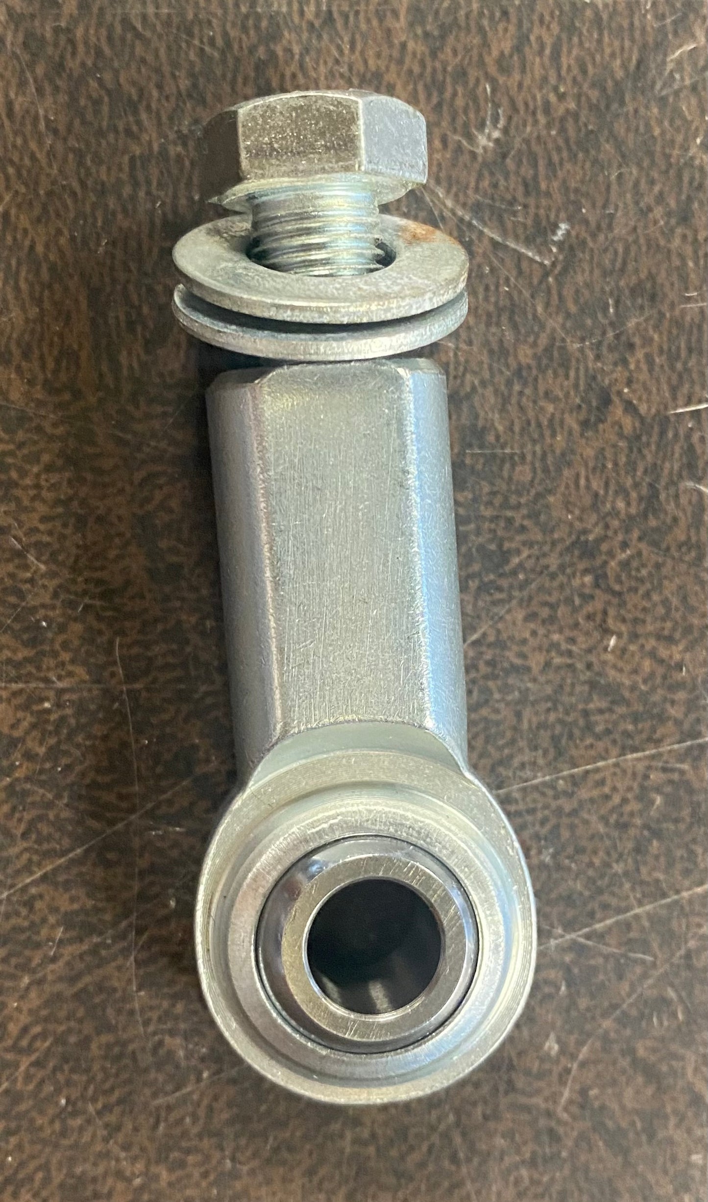 Heim - 3/8"-24, Carbon Steel, RH Female (MLM Shifter) w/ bolt and washers