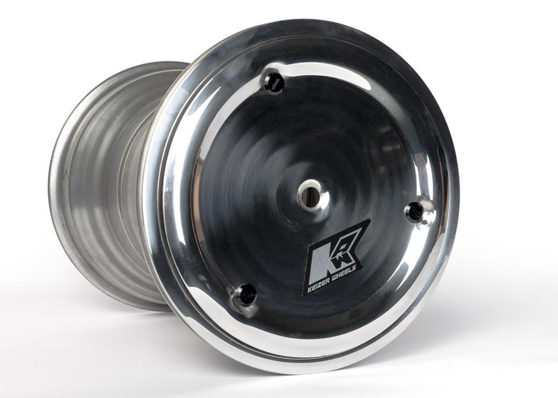 KEIZER 10 X 10 REAR WHEEL WITH HBS CENTER, 5" OFFSET, BEAD LOCK