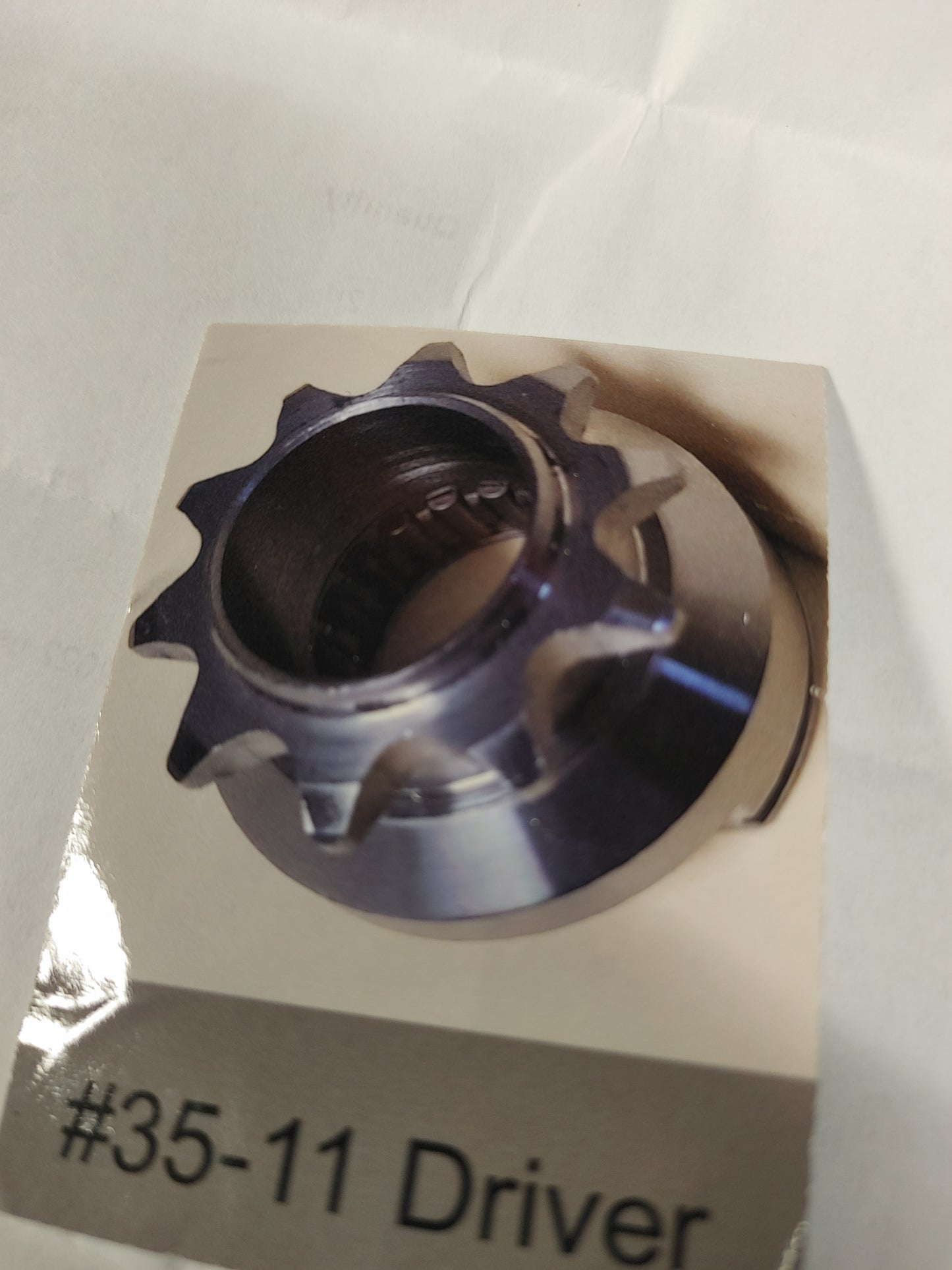 # 35 11-13 tooth sprocket with bearing