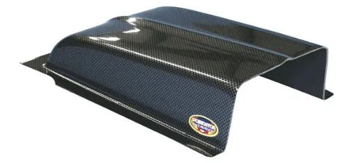 Dominator Carbon Fiber Look Oil Cooler Air Scoop, 7"x11"