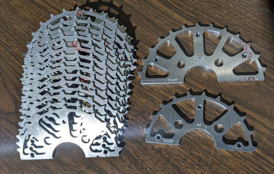 QC Individual "Mini Gears" SKIP TOOTH - 35 Chain, Split, Lightened - Small Register : 33T-73T