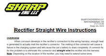 Load image into Gallery viewer, SHARP Mini Late Model Rectifier Wiring Service Bulletin